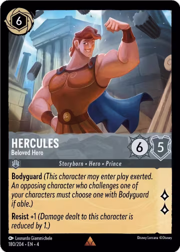 Hercules - Beloved Hero (180/204), Ursula's Return — Lorcana card price