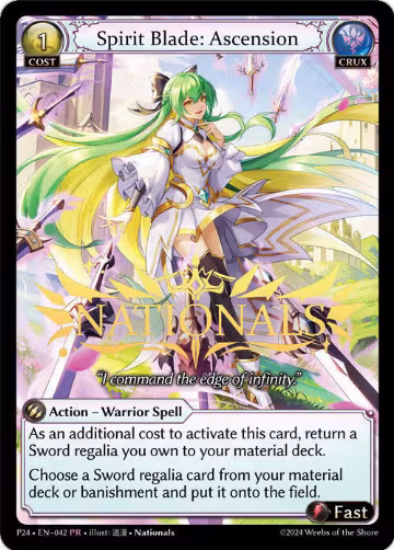 Spirit Blade: Ascension (042), Promotional Cards — Grand Archive card price