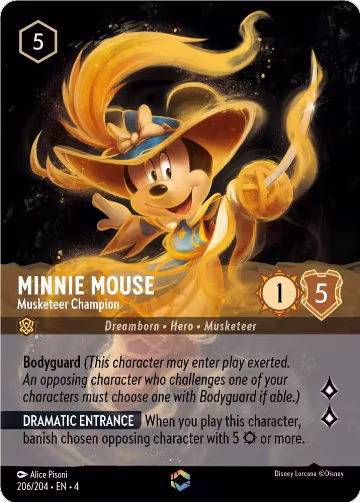 Minnie Mouse - Musketeer Champion (Enchanted) (206/204) — card price