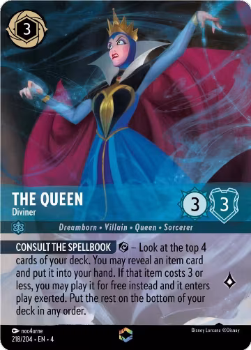 The Queen - Diviner (Enchanted) (218/204), Ursula's Return — Lorcana card price