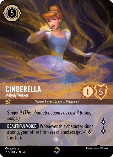 Cinderella - Melody Weaver (Enchanted) (205/204) — card price