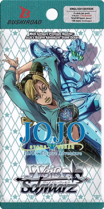 JoJo's Bizarre Adventure: Stone Ocean Premium Booster Pack, JoJo's Bizarre Adventure: Stone Ocean Premium Booster — Weiß Schwarz sealed product price