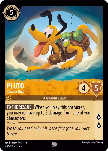 Pluto - Rescue Dog (20/204), Ursula's Return — Lorcana card price