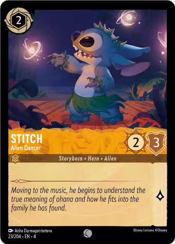Stitch - Alien Dancer (23/204), Ursula's Return — Lorcana card price