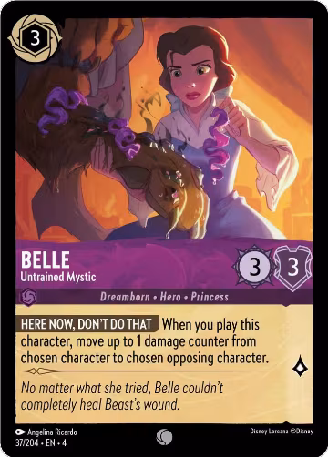Belle - Untrained Mystic (37/204), Ursula's Return — Lorcana card price