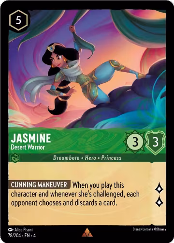 Jasmine - Desert Warrior (78/204), Ursula's Return — Lorcana card price