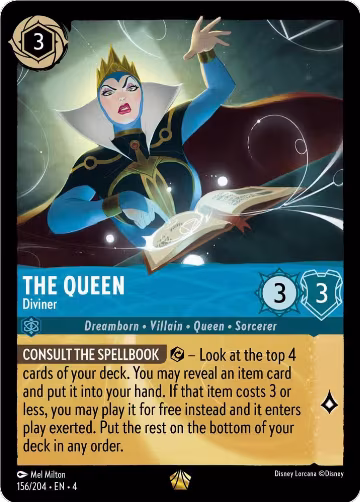 The Queen - Diviner (156/204), Ursula's Return — Lorcana card price