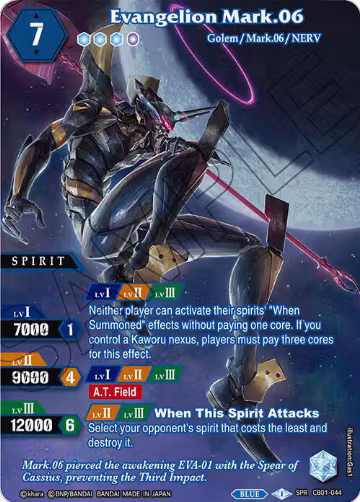 Evangelion Mark.06 (SPR) (CB01-044), Collaboration Booster 01: Halo of Awakening — Battle Spirits card price