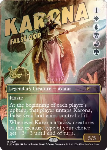 Karona, False God (Rainbow Foil) (1624), Secret Lair Drop Series — Magic card price