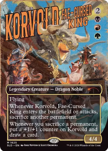 Korvold, Fae-Cursed King (1625) (1625), Secret Lair Drop Series — Magic card price