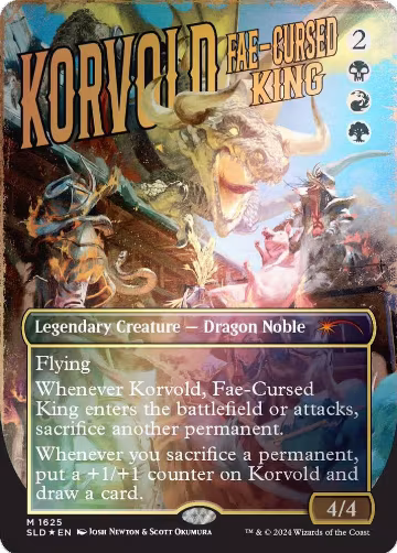 Korvold, Fae-Cursed King (1625) (Rainbow Foil) (1625), Secret Lair Drop Series — Magic card price