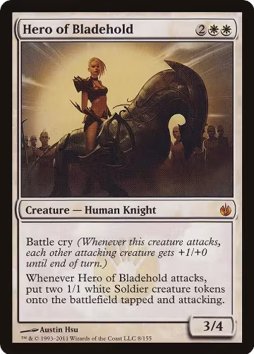 Hero of Bladehold (Mirrodin Besieged) (8), Oversize Cards — Magic card price