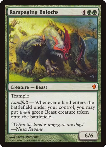 Rampaging Baloths (Zendikar) (178), Oversize Cards — Magic card price