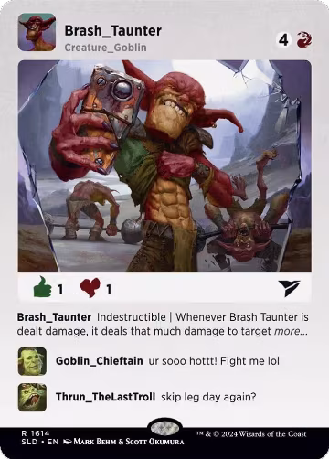 Brash Taunter (1614), Secret Lair Drop Series — Magic card price