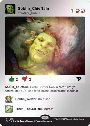 Goblin Chieftain (1615) (Rainbow Foil) (1615), Secret Lair Drop Series — Magic card price