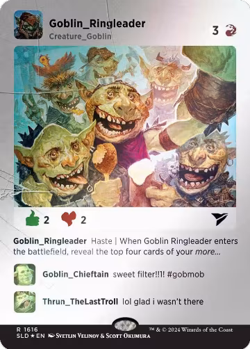 Goblin Ringleader (Rainbow Foil) (1616), Secret Lair Drop Series — Magic card price
