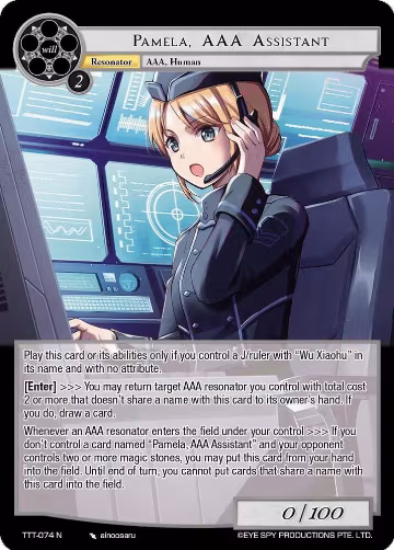 Pamela, AAA Assistant (TTT-074 N), Thoth of the Trinity — Force of Will card price