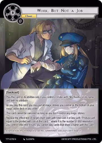Work, But Not a Job (TTT-078 N), Thoth of the Trinity — Force of Will card price