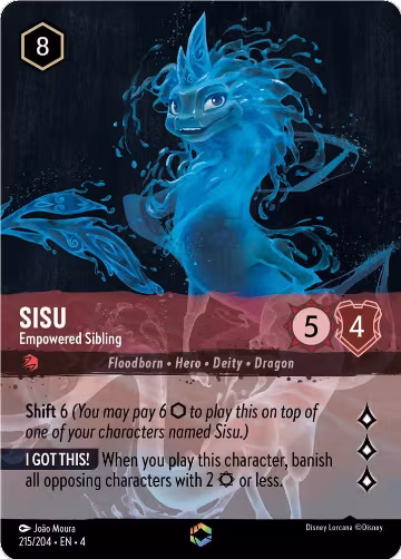 Sisu - Empowered Sibling (Enchanted) (215/204), Ursula's Return — Lorcana card price