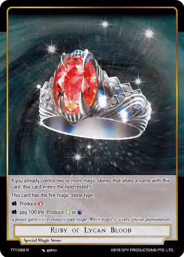 Ruby of Lycan Blood (TTT-089 R), Thoth of the Trinity — Force of Will card price