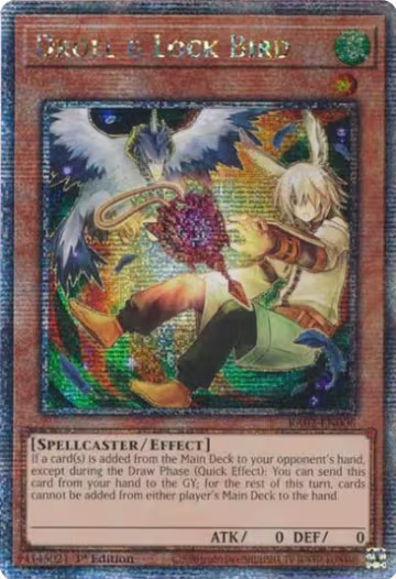 Droll & Lock Bird (Alternate Art) (Quarter Century Secret Rare) (RA02-EN006), 25th Anniversary Rarity Collection II — Yu-Gi-Oh! card price