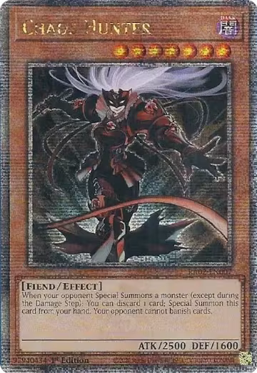 Chaos Hunter (Quarter Century Secret Rare) (RA02-EN007), 25th Anniversary Rarity Collection II — Yu-Gi-Oh! card price