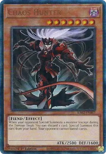 Chaos Hunter (PUR) (RA02-EN007), 25th Anniversary Rarity Collection II — Yu-Gi-Oh! card price