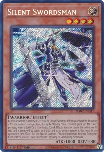 Silent Swordsman (Secret Rare) (RA02-EN011), 25th Anniversary Rarity Collection II — Yu-Gi-Oh! card price