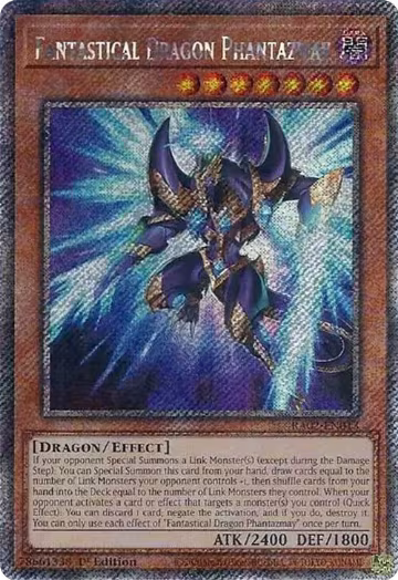Fantastical Dragon Phantazmay (Alternate Art) (Platinum Secret Rare) (RA02-EN013), 25th Anniversary Rarity Collection II — Yu-Gi-Oh! card price