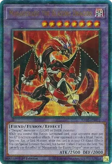 Masquerade the Blazing Dragon (PUR) (RA02-EN022), 25th Anniversary Rarity Collection II — Yu-Gi-Oh! card price