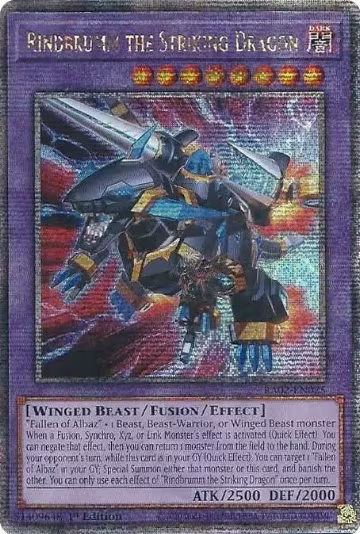 Rindbrumm the Striking Dragon (Quarter Century Secret Rare) (RA02-EN025), 25th Anniversary Rarity Collection II — Yu-Gi-Oh! card price