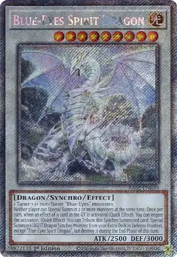 Blue-Eyes Spirit Dragon (Platinum Secret Rare) (RA02-EN030), 25th Anniversary Rarity Collection II — Yu-Gi-Oh! card price