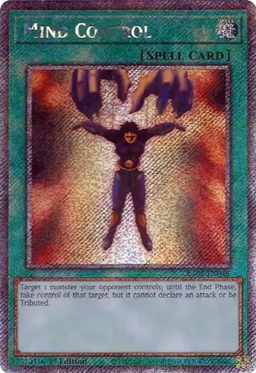 Mind Control (Platinum Secret Rare) (RA02-EN046), 25th Anniversary Rarity Collection II — Yu-Gi-Oh! card price