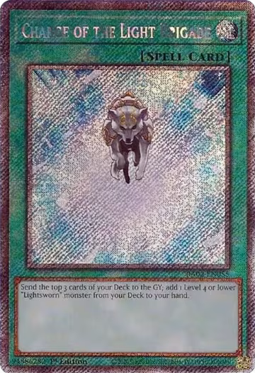 Charge of the Light Brigade (Platinum Secret Rare) (RA02-EN055), 25th Anniversary Rarity Collection II — Yu-Gi-Oh! card price