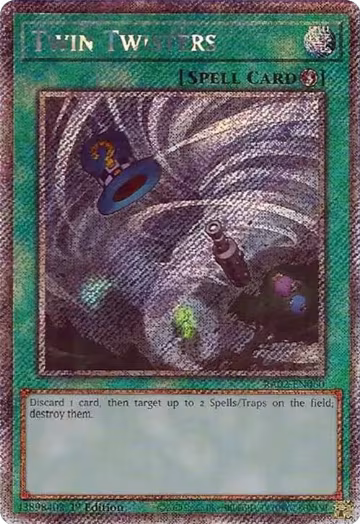 Twin Twisters (Platinum Secret Rare) (RA02-EN060), 25th Anniversary Rarity Collection II — Yu-Gi-Oh! card price