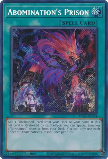 Abomination's Prison (Secret Rare) (RA02-EN064), 25th Anniversary Rarity Collection II — Yu-Gi-Oh! card price