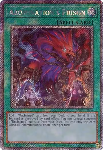 Abomination's Prison (Platinum Secret Rare) (RA02-EN064), 25th Anniversary Rarity Collection II — Yu-Gi-Oh! card price