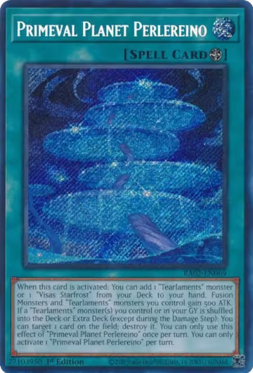 Primeval Planet Perlereino (Secret Rare) (RA02-EN069), 25th Anniversary Rarity Collection II — Yu-Gi-Oh! card price