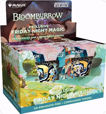 Bloomburrow - Pinfinity Friday Night Magic AR-Enhanced Pin + Commander Token Display, Bloomburrow — Magic sealed product price