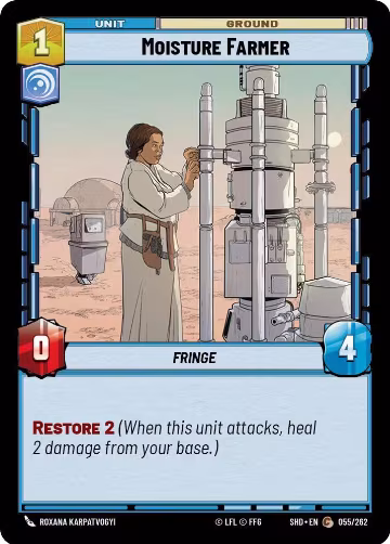 Moisture Farmer (055/262), Shadows of the Galaxy — Star Wars card price