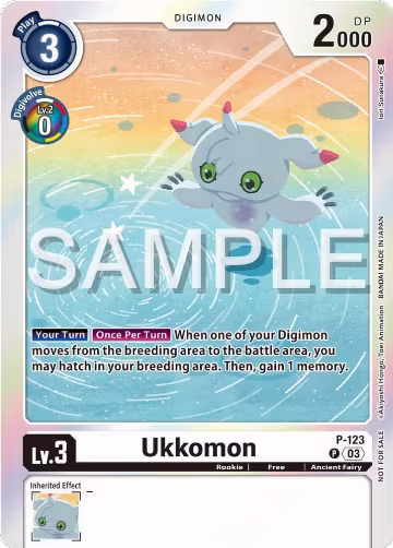 Ukkomon - P-123 (Beginning Observer Pre-Release Winner) (P-123 P), Digimon Promotion Cards — Digimon card price