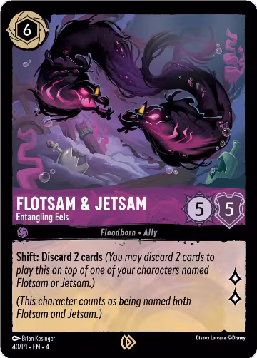 Flotsam & Jetsam - Entangling Eels (40), Disney Lorcana Promo Cards — Lorcana card price