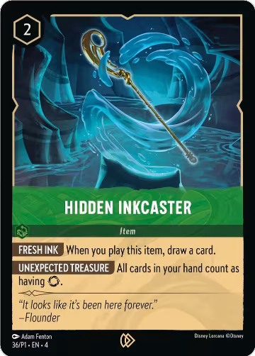 Hidden Inkcaster (36), Disney Lorcana Promo Cards — Lorcana card price