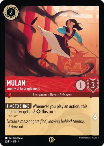 Mulan - Enemy of Entanglement (37), Disney Lorcana Promo Cards — Lorcana card price