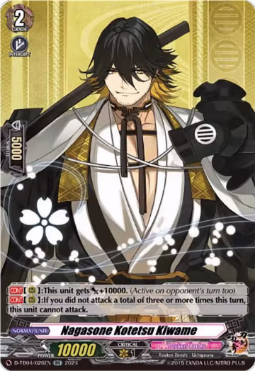 Nagasone Kotetsu Kiwame (D-TB04/026EN), D-TB04: Touken Ranbu ONLINE 2023 — Vanguard card price