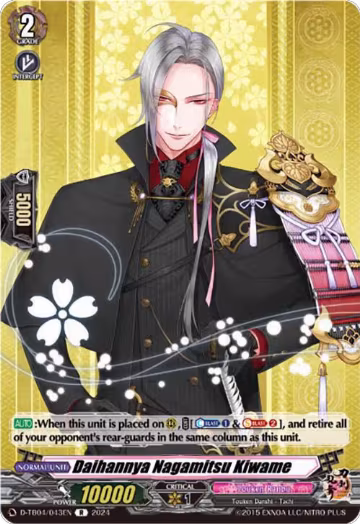 Daihannya Nagamitsu Kiwame (D-TB04/043EN), D-TB04: Touken Ranbu ONLINE 2023 — Vanguard card price