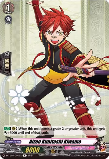 Aizen Kunitoshi Kiwame (D-TB04/051EN), D-TB04: Touken Ranbu ONLINE 2023 — Vanguard card price