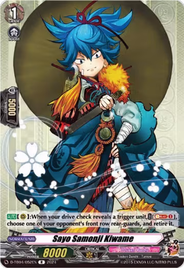 Sayo Samonji Kiwame (D-TB04/052EN), D-TB04: Touken Ranbu ONLINE 2023 — Vanguard card price