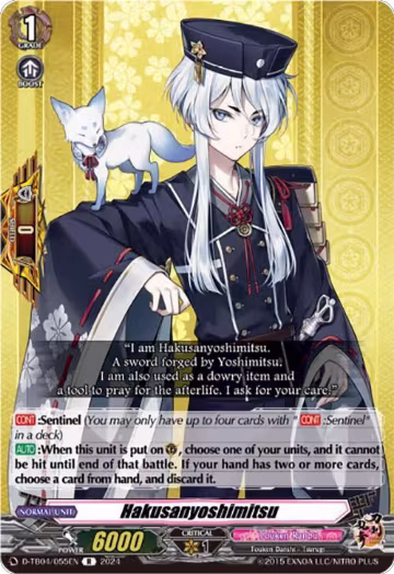 Hakusanyoshimitsu (D-TB04/055EN), D-TB04: Touken Ranbu ONLINE 2023 — Vanguard card price