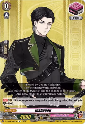 Inabagou (D-TB04/057EN), D-TB04: Touken Ranbu ONLINE 2023 — Vanguard card price
